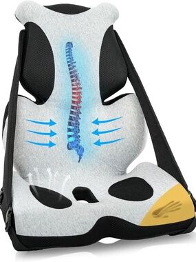 Snailax Memory Foam Office Chair Car Seat Cushion, Lumbar Support Pillow